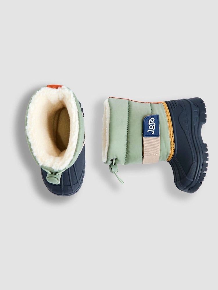 JoJo Maman Bébé Khaki Cosy Snow Boots - Image 6 of 6 JoJo Maman Bébé Khaki Cosy Snow Boots - Image 6 of 6