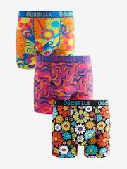 OddBalls Orange Mens Bohemian Bundle Boxers 3 Pack - Image 1 of 4