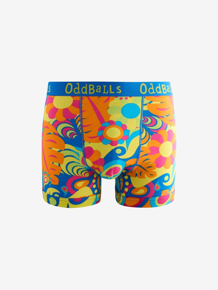 OddBalls Orange Mens Bohemian Bundle Boxers 3 Pack - Image 2 of 4