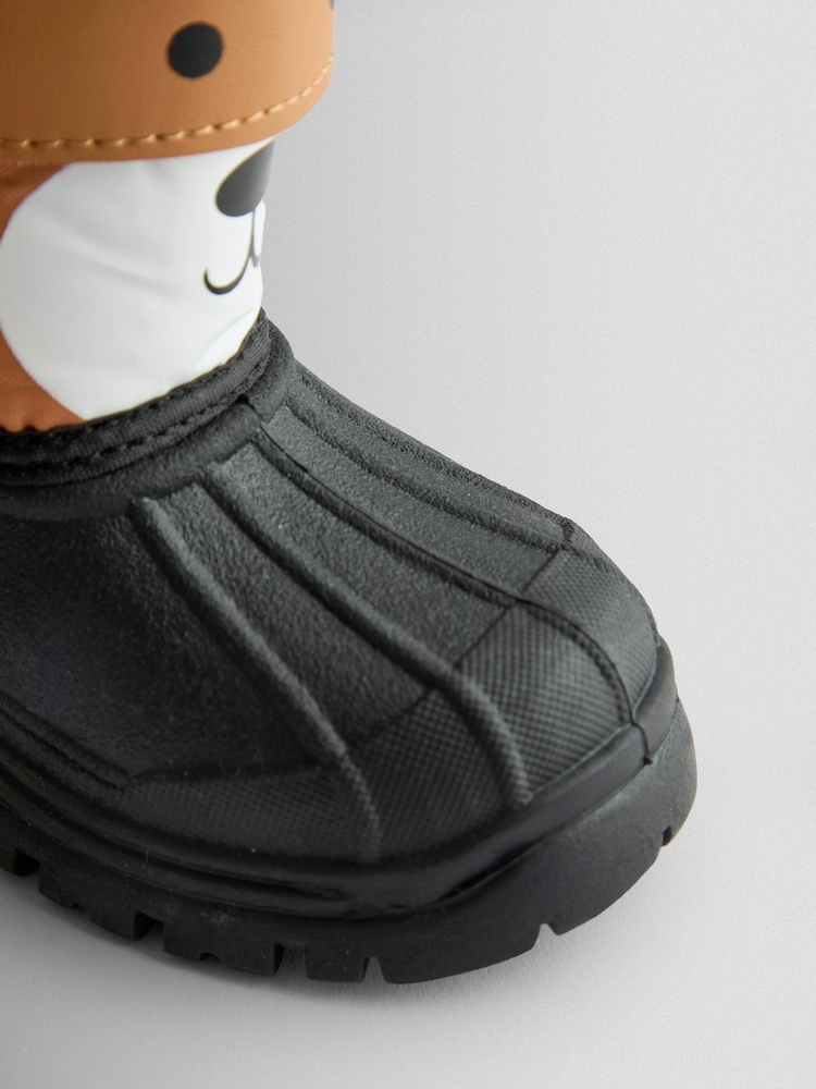 JoJo Maman Bébé Brown Bear Cosy Snow Boots - Image 7 of 7 JoJo Maman Bébé Brown Bear Cosy Snow Boots - Image 7 of 7
