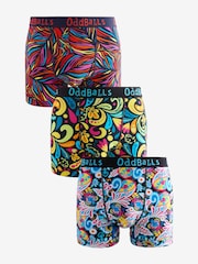OddBalls Multi Mens Botanics Bundle Boxers 3 Pack - Image 1 of 4
