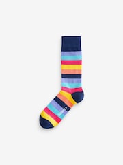 OddBalls Multi Mens Stripes Bundle Socks 6 Pack - Image 7 of 7