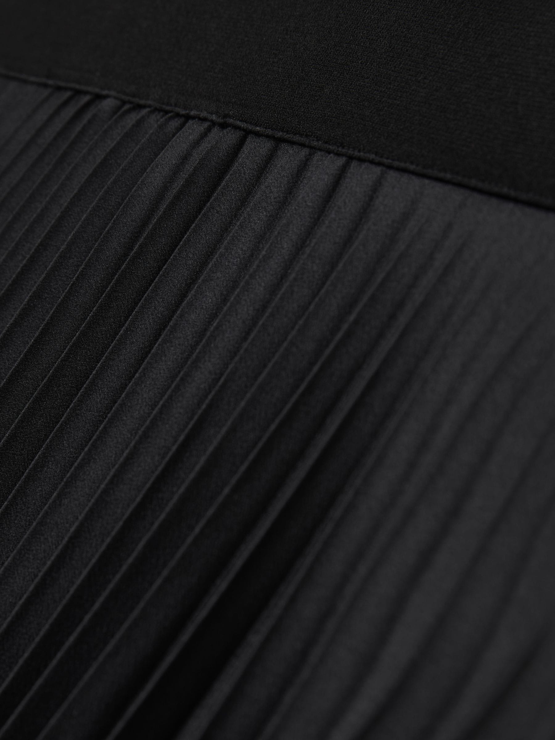 Buy Reiss Black Seren Pleated Midi Skirt from Next Luxembourg