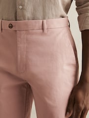Rosa - Reiss Wicket Cotton Chino Shorts with Stretch - Imagen 4 de 6