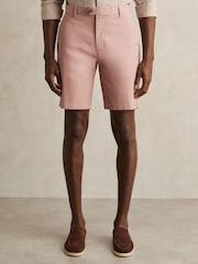 Rosa - Reiss Wicket Cotton Chino Shorts with Stretch - Imagen 5 de 6