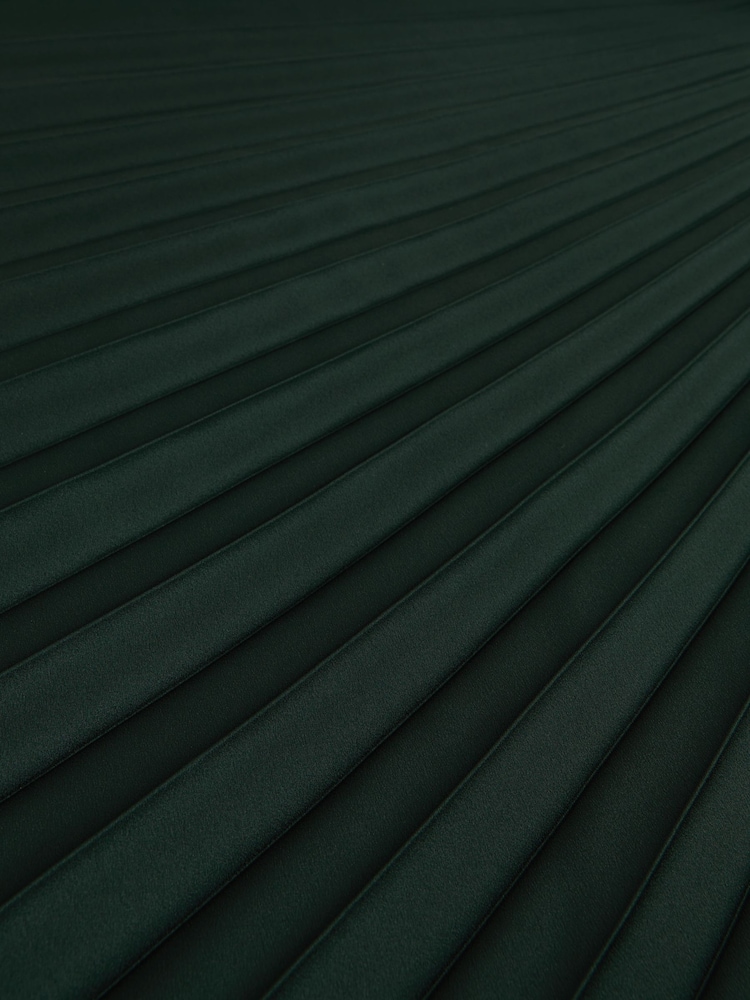 ירוק כהה - Reiss Seren Pleated Midi Skirt - Image 6 of 6