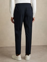 Reiss Navy Found Slim-Fit Drawstring Trousers - Image 5 of 7