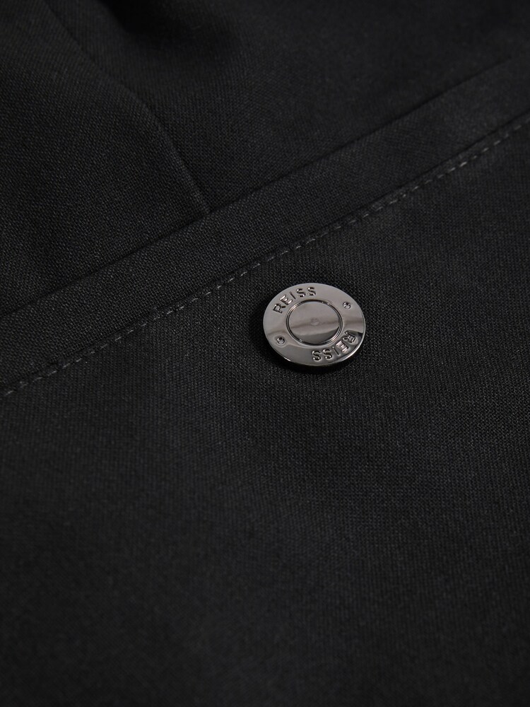 Reiss Black Found Slim Fit Drawcord Trousers - Image 6 of 6