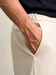 Reiss Stone Found Slim Fit Internal Drawstring Trousers - Image 4 of 7