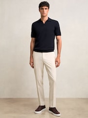 Reiss Stone Found Slim Fit Internal Drawstring Trousers - Image 6 of 7