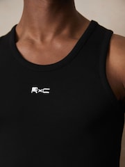 Reiss Black Longa Reiss | Ché Logo-Embroidered Vest - Image 4 of 6