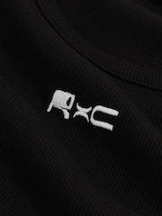 Reiss Black Longa Reiss | Ché Logo-Embroidered Vest - Image 6 of 6