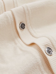 Reiss White Eden Cotton Blend Towelling Shirt - Image 6 of 6