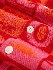 Reiss Pink Saura Reiss | Ché Sunset Towelling Shirt - Image 8 of 8
