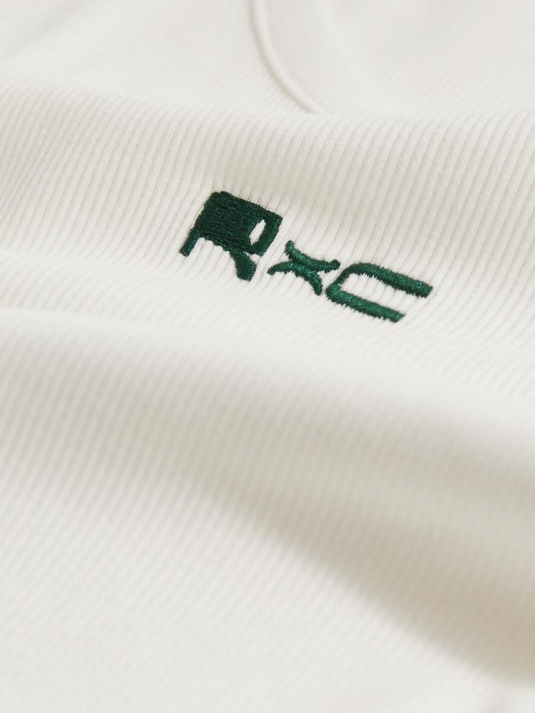 Reiss White Longa Reiss | Ché Logo-Embroidered Vest - Image 7 of 7