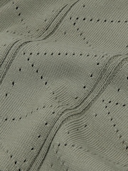 Reiss Sage Tay Pointelle-Knit Zip-Through Shirt - Image 5 of 5