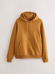 Dark Yellow Regular Fit Heavyweight Cotton Rich Jersey Hoodie - Image 5 of 7