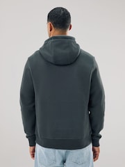 Slate Grey Regular Fit Heavyweight Cotton Rich Jersey Hoodie - Image 3 of 8