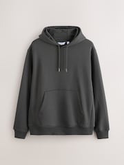 Slate Grey Regular Fit Heavyweight Cotton Rich Jersey Hoodie - Image 6 of 8