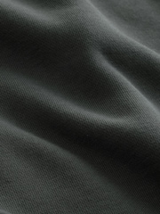 Slate Grey Regular Fit Heavyweight Cotton Rich Jersey Hoodie - Image 9 of 9