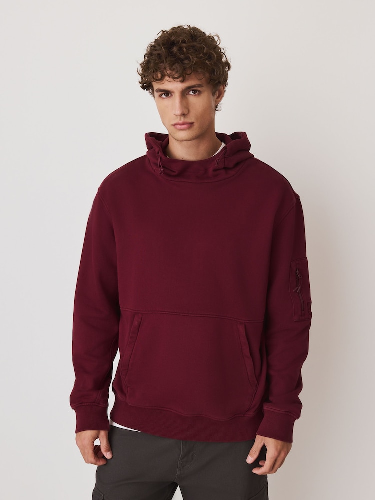 Berry Red Overhead Hoodie Utility - Image 1 of 6 Berry Red Overhead Hoodie Utility - Image 1 of 6