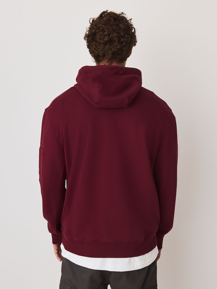 Berry Red Overhead Hoodie Utility - Image 2 of 6 Berry Red Overhead Hoodie Utility - Image 2 of 6