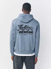 Blue Felix License Graphic Print Hoodie - Image 1 of 9