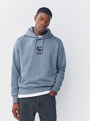 Blue Felix License Graphic Print Hoodie - Image 2 of 9