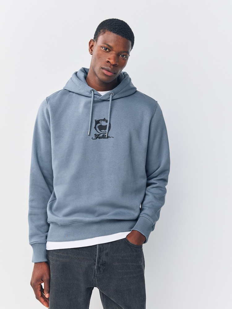 Blue Felix License Graphic Print Hoodie - Image 2 of 9