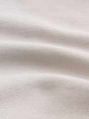 Ecru White Regular Fit Heavyweight Cotton Rich Jersey Hoodie - Image 7 of 8
