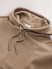 Neutral Oversized Heavyweight Cotton Rich Jersey Hoodie - Image 6 of 7