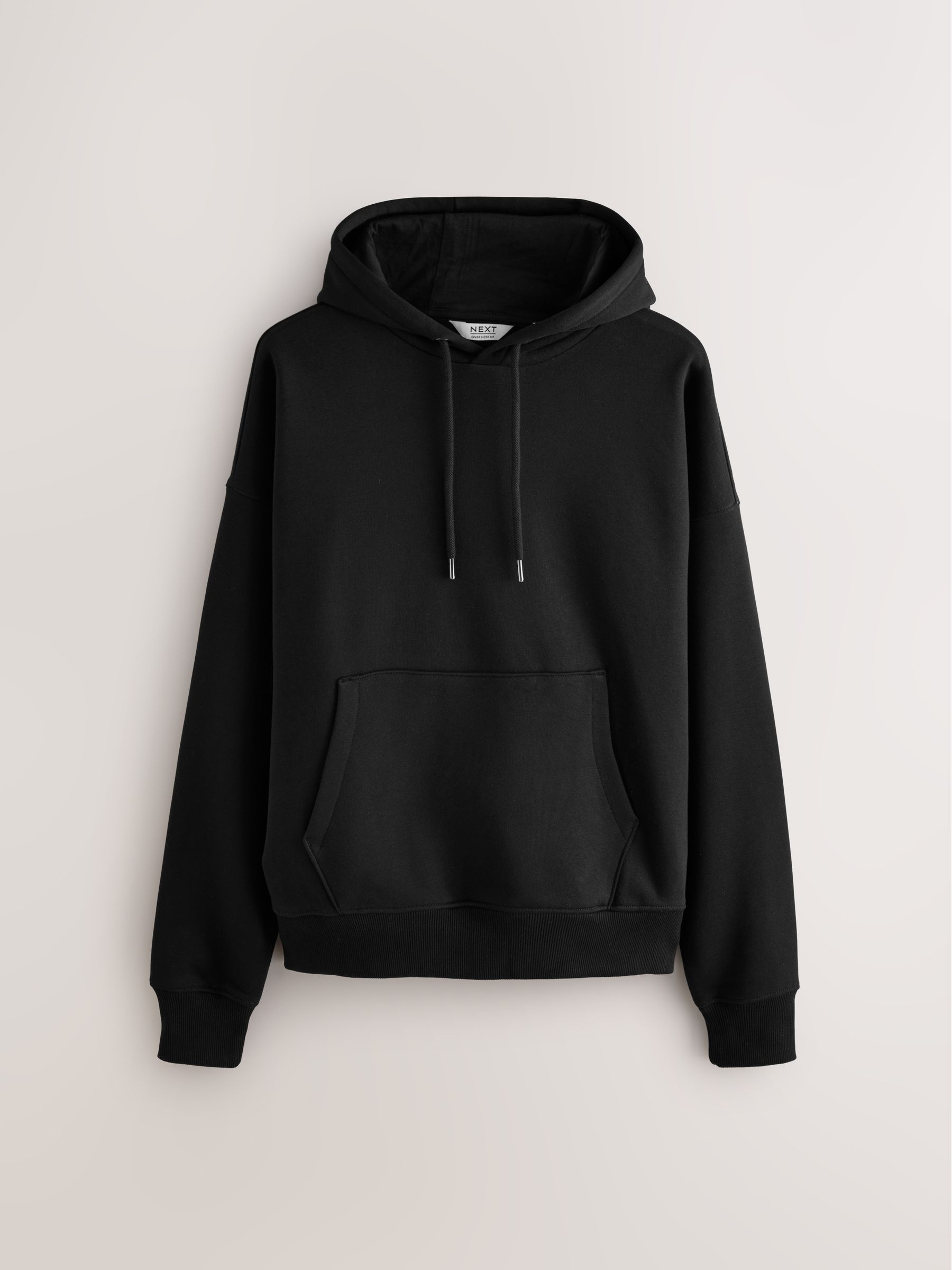 Buy Black Oversized Heavyweight Cotton Rich Jersey Hoodie from