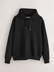 Black Diagonal Textured Hoodie - Image 7 of 9