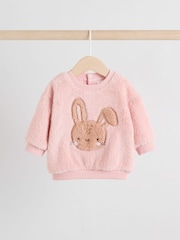 Pink Bunny Baby Fleece Tops and Leggings Set 2 Piece (0mths-2yrs) - Image 7 of 20