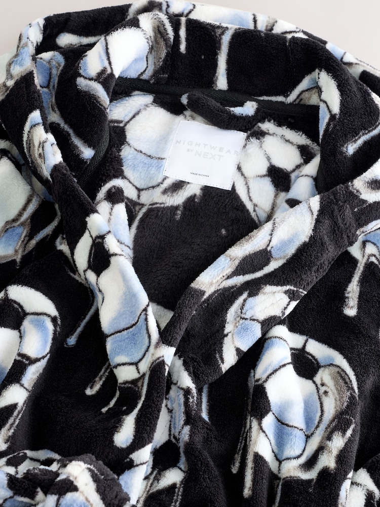 Black/White Football Robe (3-16yrs) - Image 8 of 8