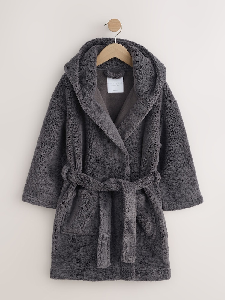 Grey Fleece Robe (1.5-16yrs) - Image 1 of 4