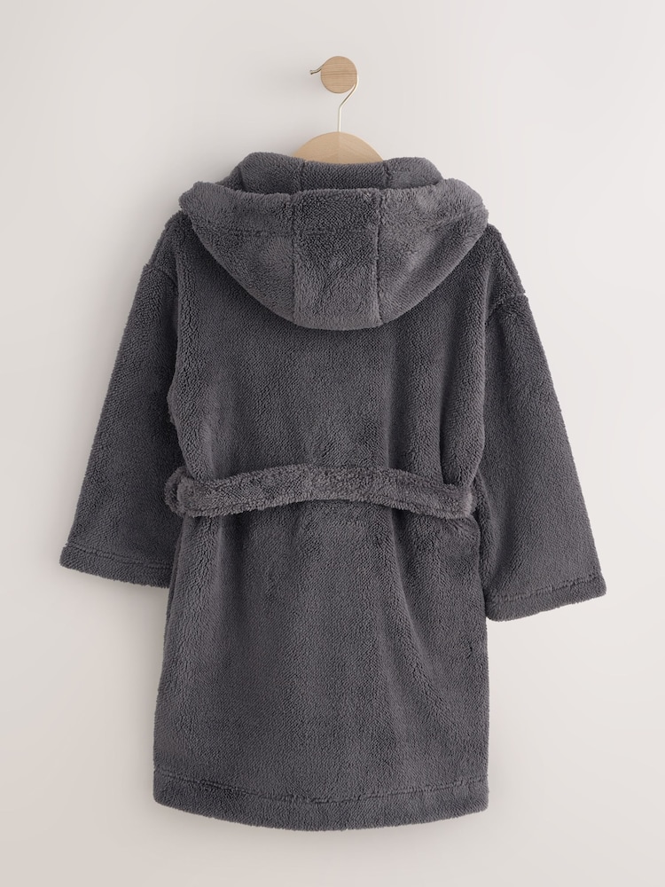 Grey Fleece Robe (1.5-16yrs) - Image 2 of 4