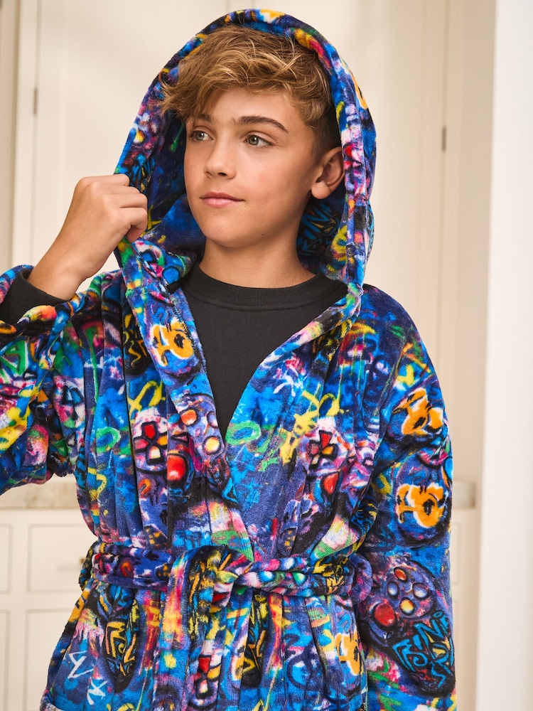 Multi Bright Gamer Robe (3-16yrs) - Image 2 of 7