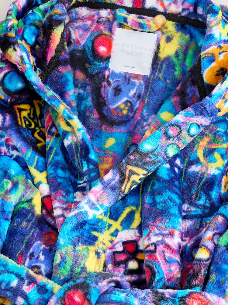 Multi Bright Gamer Robe (3-16yrs) - Image 7 of 7