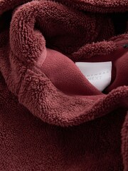 Burgundy Red Fleece Robe (1.5-16yrs) - Image 3 of 4