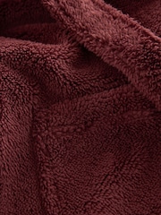Burgundy Red Fleece Robe (1.5-16yrs) - Image 4 of 4