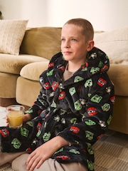 Black Fleece Robe (5-16yrs) - Image 2 of 8