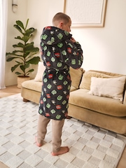Black Fleece Robe (5-16yrs) - Image 3 of 8