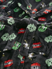 Black Fleece Robe (5-16yrs) - Image 7 of 8