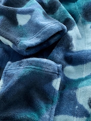 Blue Camo Spray Robe (3-16yrs) - Image 8 of 8
