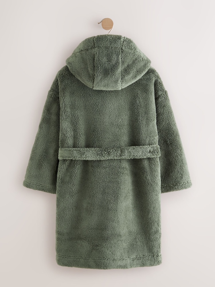 Sage Green Fleece Robe (1.5-16yrs) - Image 2 of 4