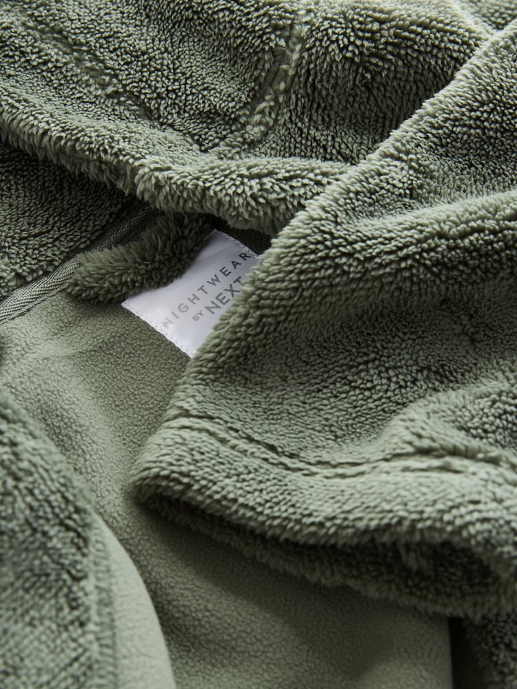 Sage Green Fleece Robe (1.5-16yrs) - Image 4 of 4