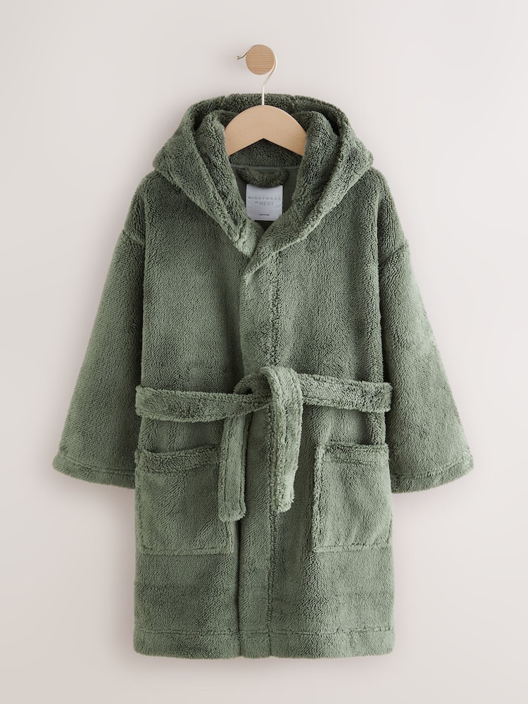 Buy Sage Green Fleece Robe (1.5-16yrs) from Next China