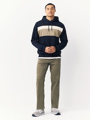 Navy Blue/Neutral Stone/Burgandy Red - Colour Blocking Overhead Hoodies 2 Pack - Slika 4 iz 9