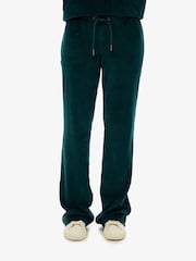 SUPERDRY Green Velour Wide Leg Joggers - Image 5 of 5